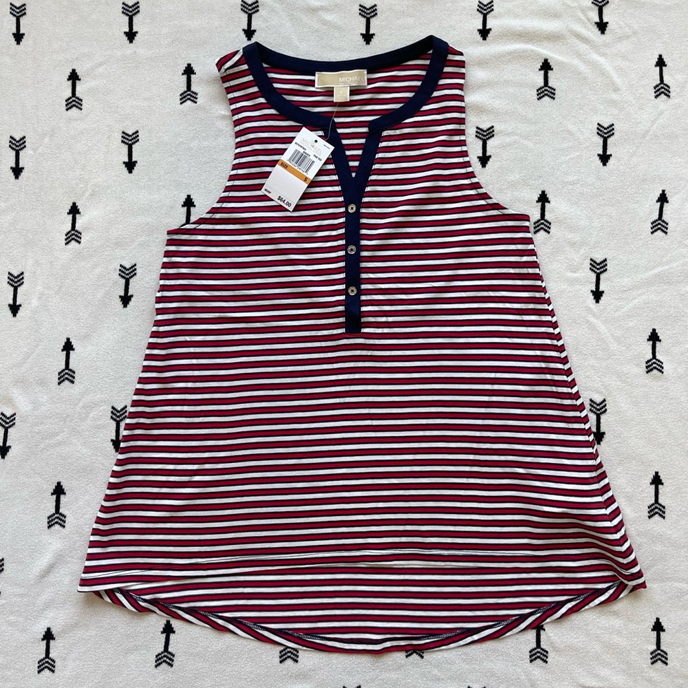 Michael Kors Striped Tank